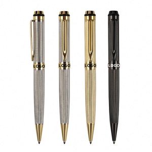 Luxury Metal Ballpoint <b>Pen</b> with logo Business Signature Metal <b>Pen</b> Black Custom Rollerball <b>Pens</b> for Corporate Group Purchases - Product Image 1