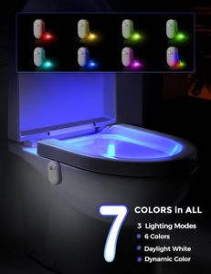 LOHAS Cordless RGB Funny Bathroom <strong>Toilet</strong> Bowl NightLight Motion <strong>Sensor</strong> LED <strong>Toilet</strong> Night <strong>Lights</strong> with Motion Activated <strong>Sensor</strong> - Product Image 5