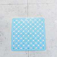 Tapis de massage pour les pieds YIJU, moderne, solide, antidérapant, imperméable, 50*50cm, tapis de bain antidérapant en PVC, carré, avec ventouses et trous de drainage