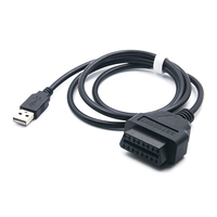 Adaptateur de charge pour alimentation automobile 12V, câble GPS OBD, USB vers connecteur OBDII femelle