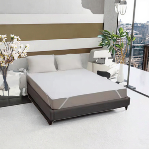 Protège-matelas respirant et imperméable avec sangle élastique aux 4 coins, en tricot uni, pour lit d'hôpital - Product Image 2