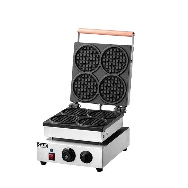 Household Donuts Electric Semi-Automatic Waffle Machine Commercial Crispy Waffle Making Machine Snack Machine