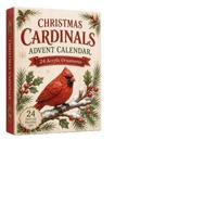 Calendrier de l'Avent Papillons Série Insectes et Oiseaux 2026 Transfrontalier Boîte Mystère de Noël en Acrylique Yiwu S