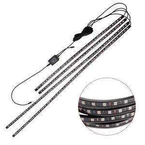 Venta Directa 1-to-4-5050 Luz Ambiental Decorativa para Chasis de Coche OLIVER de 12V, Controlada por Sonido, Colorida, 90*120cm - Product Image 3