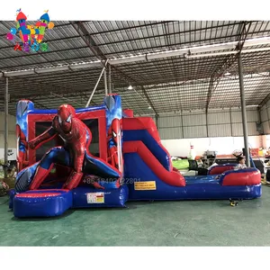 Cartoon Theme Inflatable Bouncy Castle Jumping Castle, Inflatable Bouncing Castle Với Slide