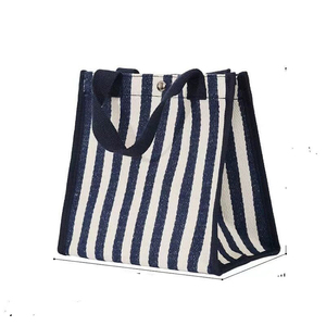 Bán buôn biểu tượng tùy chỉnh bông vải Tote Túi với dây kéo bên trong túi xử lý kép vai túi phong cách giản dị Tote Túi - Product Image 6