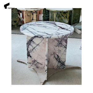Tostone grecia naturale <span class=keywords><strong>lilla</strong></span> bianco puro marmo bianco tavolino moderno Hotel soggiorno arredamento interno pietra soggiorno <span class=keywords><strong>mobili</strong></span> - Product Image 6