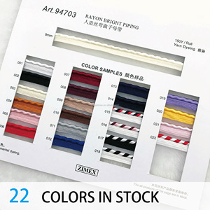 22 Màu Sắc Cổ 3Mm Thân Thiện Với Môi Bện Rayon/<span class=keywords><strong>Polyester</strong></span> 150y Đường Ống Dây Rirac Ribbon Trims Túi Hàng May Mặc Giày Nhà Dệt May - Product Image 4