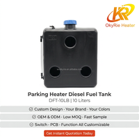 Réservoir de carburant 10L OkyRie OEM ODM avec trous de montage standard, pièces de rechange pour chauffage diesel de caravane