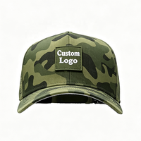 Gorra de Golf de Alto Rendimiento con Logotipo Personalizado, Corte Láser, Estampado de Camuflaje, Transpirable, Deportiva, con Parche de Goma, Impermeable y de Secado Rápido