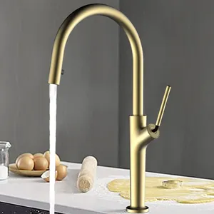 Kitchen Faucet Brass Deck Mounted Basin Hot Cold Water Kitchen Mixer Black Grey OEM Bathroom Faucet Tap