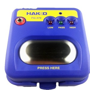 Testeur électrostatique portable Hakko Fg-470, plage de mesure 100, fabriqué au Japon, vérificateur de bracelet antistatique - Product Image 1