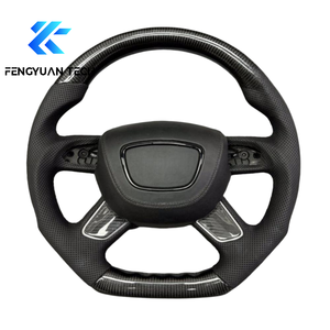 Volant de voiture en fibre de carbone forgée pour <span class=keywords><strong>Audi</strong></span> A3 8P A4L B8 <span class=keywords><strong>A5</strong></span> A6L C6 Q5 8R Q7 4L A3 8p A4 B9 Tts Mk2 A4 B7 S5 B8.5 Q3 S4 C7 - Product Image 1