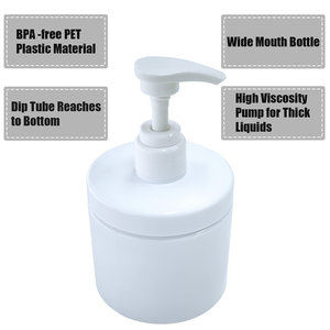 Bouteilles de shampooing en plastique HDPE rondes blanches personnalisées de 300 ml pour emballages de lotion cosmétique, gel douche, nettoyant pour le corps, crème pour le visage - Product Image 3