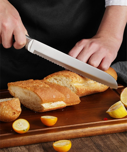 HSK High Quality 9-Piece Stainless Steel Knife Set for Kitchen Including <b>Acrylic</b> Stand <b>Block</b> and Cutler Holder for Cutting - Product Image 3