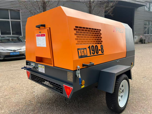 <span class=keywords><strong>Petit</strong></span> <span class=keywords><strong>compresseur</strong></span> d'air à vis diesel portable <span class=keywords><strong>avec</strong></span> moteur diesel 210 CFM 8 bar pour marteau perforateur, forage de roche et <span class=keywords><strong>sablage</strong></span> - Product Image 2