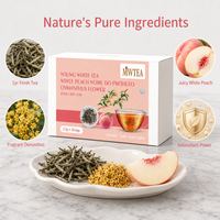 Thé Blanc Frais et Sain avec Pêche Blanche et Osmanthus pour une Santé Corporelle Équilibrée OEM/ODM