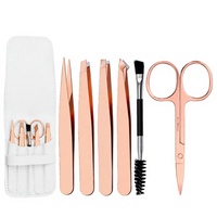 Ensemble de pinces à sourcils