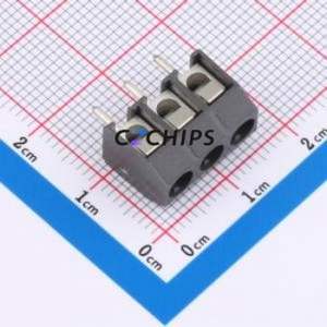 950-FB/03 Plug-in Terminal Block P=5mm Connector ( Construction: 1x3P )( Pitch: 5mm )( Color: Gray )( Total PIN Count: 3P ) - Product Image 1