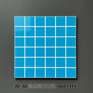 Pool <span class=keywords><strong>Series</strong></span> Checkered Small Floral 300x300mm Antideslizante Resistente a la sal Azulejo de porcelana de cuerpo completo Mármol LookPorcelain Floor Tiles - Product Image 6