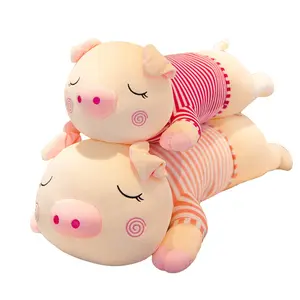 Creativo grande piumino di cotone accovacciato maiale cuscino per dormire ragazza regalo peluche