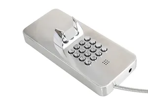 Factory Direct Sale Public Industry Emergency Telephone Stainless Steel Full Keypad Installed In Prison Handset Phone