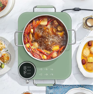 Cocina <span class=keywords><strong>de</strong></span> inducción inteligente para el hogar, pequeña estufa eléctrica <span class=keywords><strong>de</strong></span> alta potencia, características <span class=keywords><strong>de</strong></span> ahorro <span class=keywords><strong>de</strong></span> energía, olla caliente <span class=keywords><strong>de</strong></span> plástico <span class=keywords><strong>de</strong></span> cerámica, batería incorporada - Product Image 2