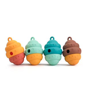 Juguete Masticable de Silicona para Perros con Forma de Panal de Abeja - Juguete Duradero para Limpiar los Dientes, Alimentador Lento, Rellenable - Product Image 2