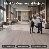 Hibrit Su Geçirmez Vinil Döşeme PVC Ahşap Laminat MDF Sert AC4 Ticari Sınıf Banyo Dış Mekan Aksesuarları Yüzer Döşeme