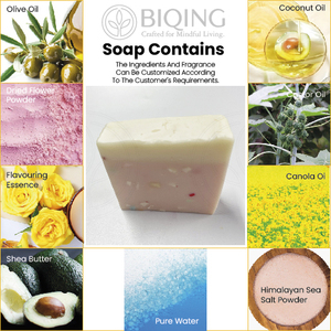 Savon artisanal au <span class=keywords><strong>sel</strong></span> de l'Himalaya, poudre de boue minérale, contrôle du sébum, exfoliant, nettoyant, traitement anti-acariens, barre nettoyante en profondeur - Product Image 2