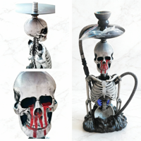 Chicha en résine au design unique en forme de squelette pour une utilisation en salon de luxe, chichas, chicha, chicha, chicha