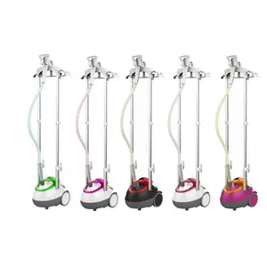 Dos Barra telescópica doble polos de <span class=keywords><strong>vapor</strong></span> <span class=keywords><strong>para</strong></span> cortina boda Vestido Vertical de pie de hierro de <span class=keywords><strong>vapor</strong></span> - Product Image 1