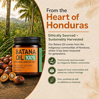 100% Huile brute de batana pour les cheveux du Honduras Masque capillaire hydratant au café brillant ajoute de la brillance et