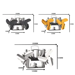 Eco Double Heat Powered Wood Stove Twin Fan For Wood/ Gas /Pellet Stove