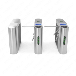 Sistema de Control de Acceso, Torniquete Trípode de Acero Inoxidable 304 con Sistema Biométrico de Control de Asistencia para Seguridad Industrial en Fábricas - Product Image 2