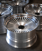 Jantes en alliage chromé forgé GREENLOOP 17-24 concaves pour BMW AUDI Tesla pour voitures de luxe avec rayons de jante 5x114.3 5x130 5x120