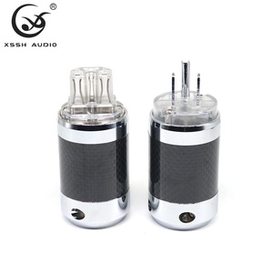 แจ็คไฟฟ้า XSSH รุ่นไฮเอนด์ เวอร์ชั่นอเมริกา คาร์บอนไฟเบอร์ ชุบโรเดียม DIY HIFI ปลั๊กไฟอุตสาหกรรม 3 ขา ขั้วต่อ IEC ฟิวส์ 15A - Product Image 6