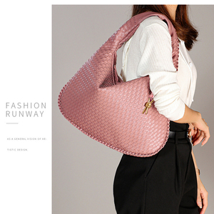 Bolso de Mano Tejido a Mano para Mujer, Bolso de Hombro Elegante para Uso Diario - Product Image 5