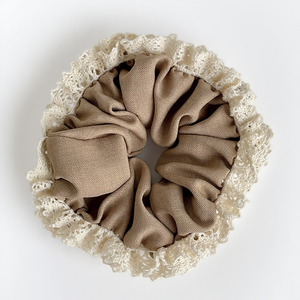 Europese Amerikaanse Stijl Paardenstaart Stof <span class=keywords><strong>Big</strong></span> <span class=keywords><strong>Hair</strong></span> Scrunchie Schattige Zoete Print Bloem Lacework <span class=keywords><strong>Hair</strong></span> <span class=keywords><strong>Scrunchies</strong></span> - Product Image 5