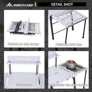 <span class=keywords><strong>Table</strong></span> <span class=keywords><strong>de</strong></span> <span class=keywords><strong>camping</strong></span> pliable tout-en-un INBESTCAMP pour <span class=keywords><strong>camping</strong></span>-<span class=keywords><strong>car</strong></span>, idéale pour les sorties en plein air - Product Image 3