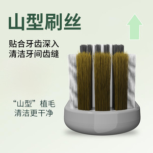 Mountain Shaped Convex Toothbrush Soft Bristles Advanced Cleaning <b>Gum</b> Care Adult Manual Toothbrush - Product Image 4