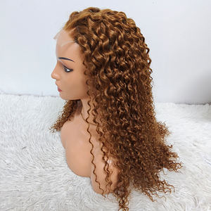 Promoción 88$ Letsfly Jerry Curly Pelucas con Cierre de Encaje 4x4 de 22 Pulgadas 30 #   Pelucas de Cabello Humano Natural de Fábrica, Pelucas Baratas al por Mayor - Product Image 6