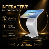 Écran tactile horizontal LCD couleur 32 pouces pour kiosque, affichage vidéo OEM SDK, écrans d'affichage numérique pour intérieur