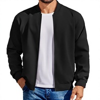 Blouson Bomber Homme Grande Taille Col Montant Zippé Léger Décontracté Vêtement d'extérieur Personnalisé Impression LOGO Fournisseur en Gros 2026