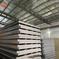 Matériaux de construction de maisons préfabriquées murales, isolation extérieure pour chambre froide, panneaux sandwich en aluminium, acier, mousse EPS pour toiture, ignifuges