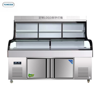 Vetrina Refrigerata Professionale a 3 Zone con 5 Ripiani in Acciaio Inox, Doppio Compressore, Illuminazione LED e Display Digitale