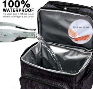 Free Sample Portable Lunch Bag Foldable Insulated Cooler Bag with Hand-carried and Shoulder-carried Ice Bag - Product Image 4