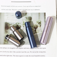 Bouteille à rouleau en aluminium 2 en 1 unique Bouteille à rouleau de parfum blanc de haute qualité Bouteilles d'inhalateur de 2.8ml