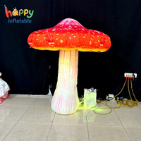 Ballon publicitaire gonflable personnalisé en forme de champignon coloré pour la décoration de scène d'événements et de fêtes à thème féerique