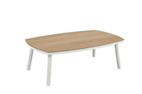 Muebles de Exterior Modernos y Duraderos, Juego de Muebles de Aluminio para Patio, Mesa de Centro, Estilo Rústico, para Jardín, Patio, Apartamento, Hotel